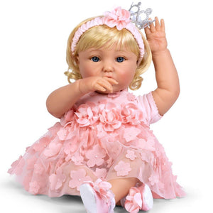 Reborn Toddler Crown Princess Doll, 20" Soft Vinyl, Paradise Galleries