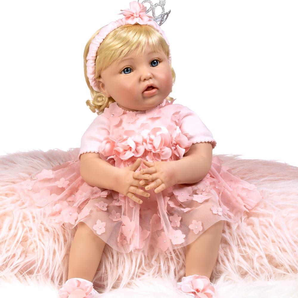 Reborn Toddler Crown Princess Doll, 20" Soft Vinyl, Paradise Galleries