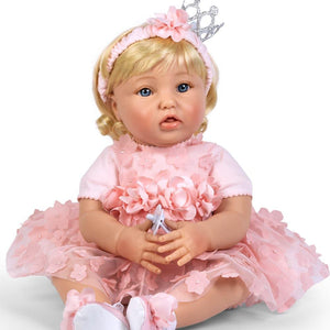 Reborn Toddler Crown Princess Doll, 20" Soft Vinyl, Paradise Galleries