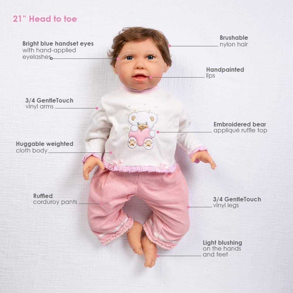 Paradise Galleries Baby Doll That Looks Real Cuddle Bear Bella