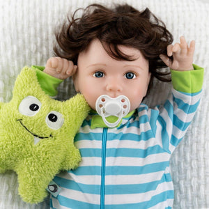 Paradise Galleries Reborn Toddler Boy Doll, 21" Cuddle Monster