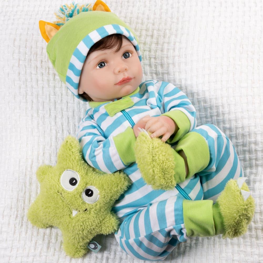 Paradise Galleries Reborn Toddler Boy Doll, 21" Cuddle Monster