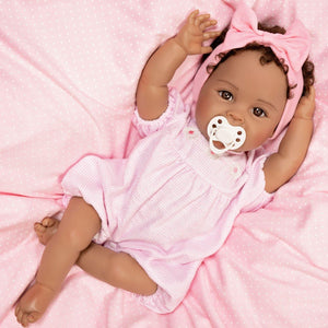 Paradise Galleries African American Reborn Baby Doll Daisy May