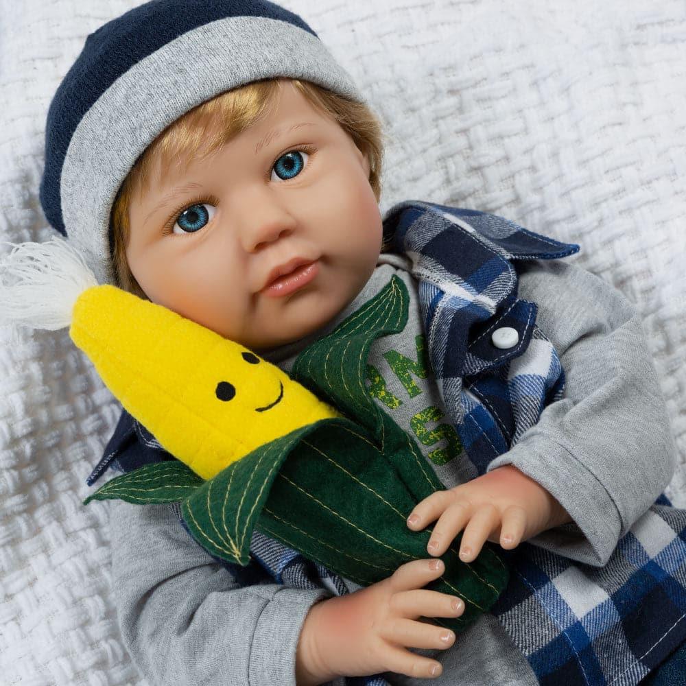 Reborn Toddler Doll - Farm Fresh Boy, 21 inch- Paradise Galleries Doll