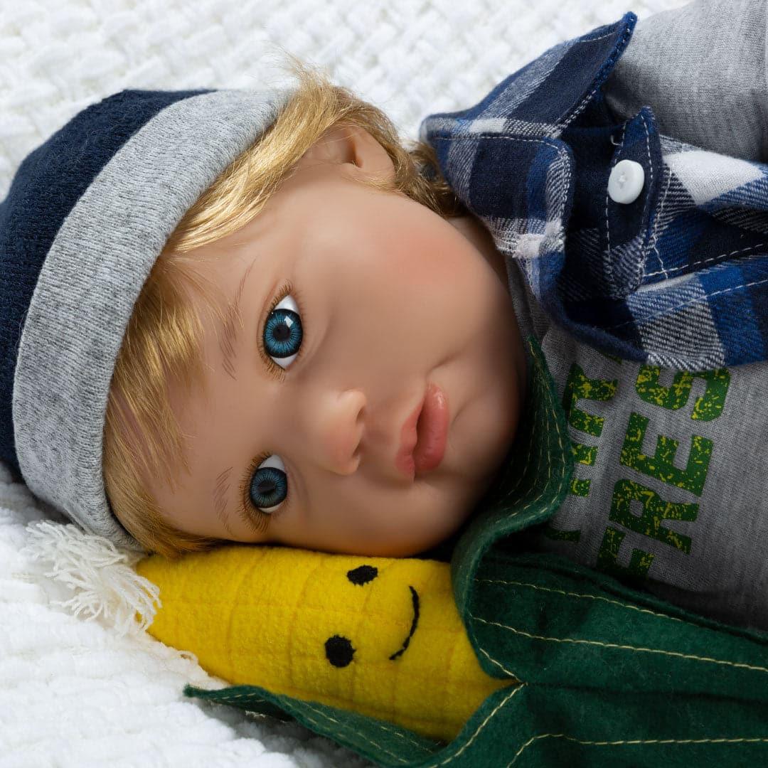 Reborn Toddler Doll - Farm Fresh Boy, 21 inch- Paradise Galleries Doll