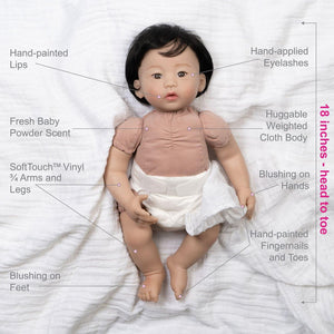 Paradise Galleries Newborn Baby Girl Doll - Forever Yours Blessing, 3+