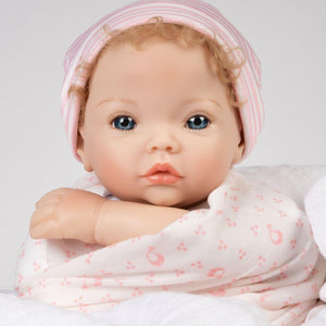 Paradise Galleries Newborn Girl Doll-18" Forever Yours Golden, Age 3+