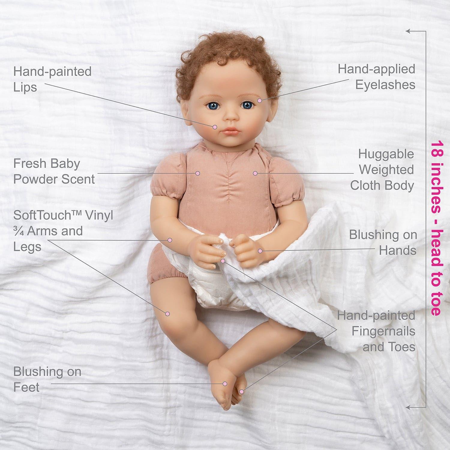 Paradise Galleries Lifelike Newborn Boy Doll-Forever Yours Trust, 3+