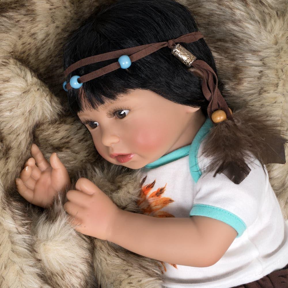 Paradise Galleries 18 inch Native American Reborn Doll Free Spirit