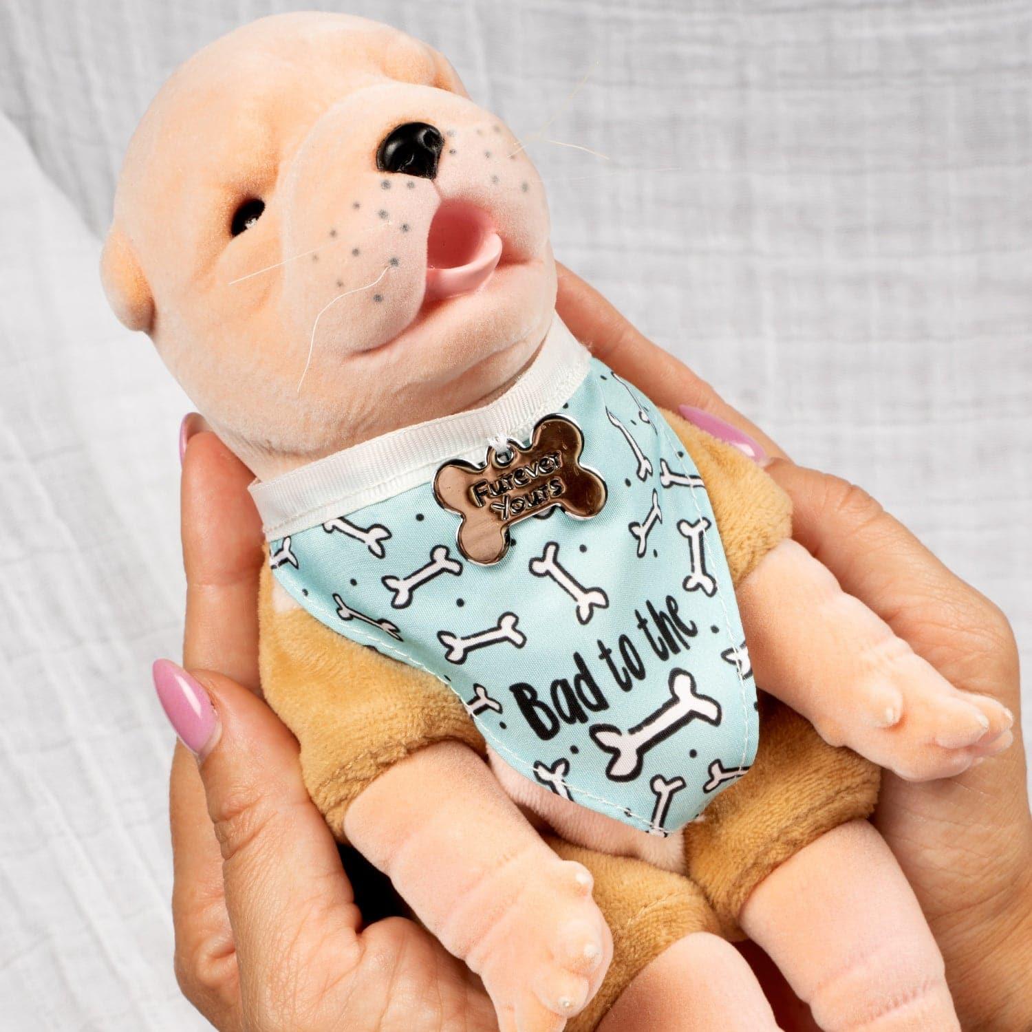 Paradise Galleries Reborn Puppy - Furever Babies - Golden Retriever Stuffed Animal