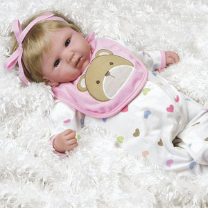 Lifelike & Realistic Baby Doll, Happy Teddy, for Kids Ages 3+