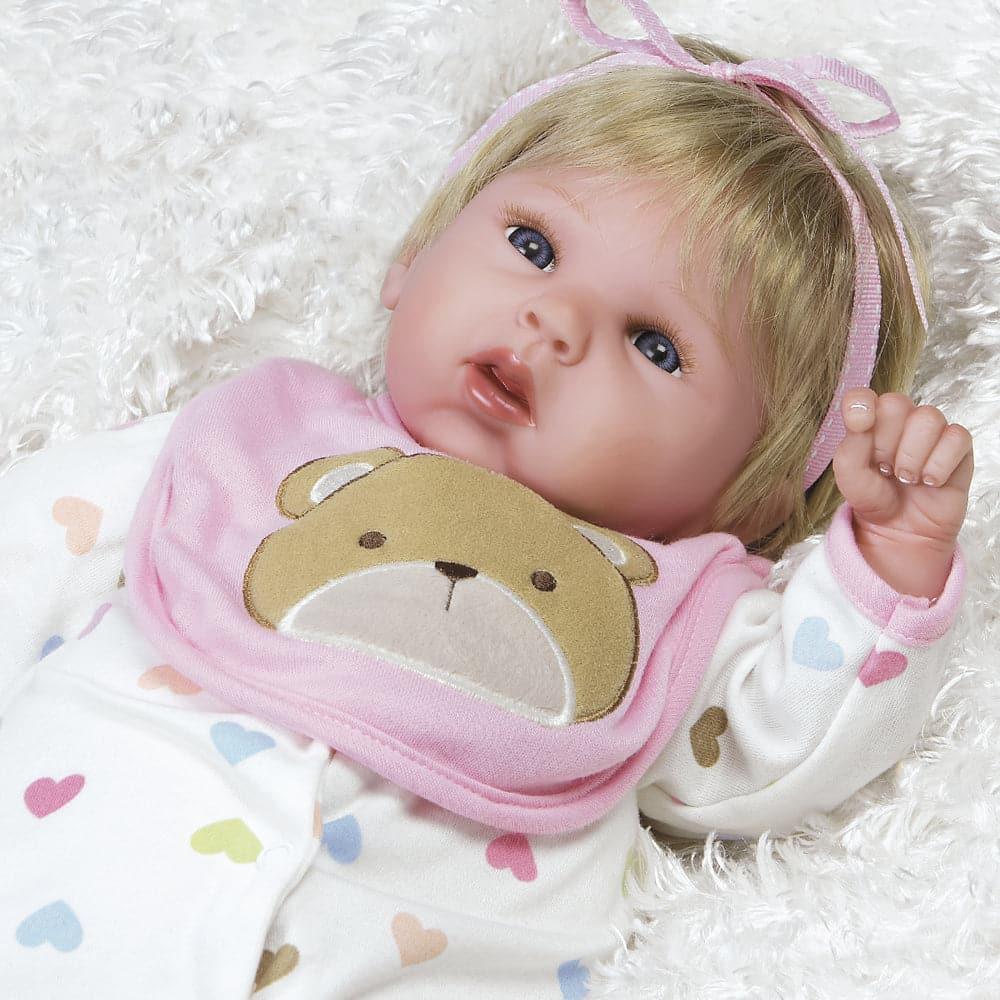 Lifelike & Realistic Baby Doll, Happy Teddy, for Kids Ages 3+