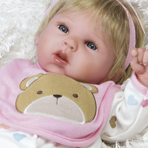 Lifelike & Realistic Baby Doll, Happy Teddy, for Kids Ages 3+