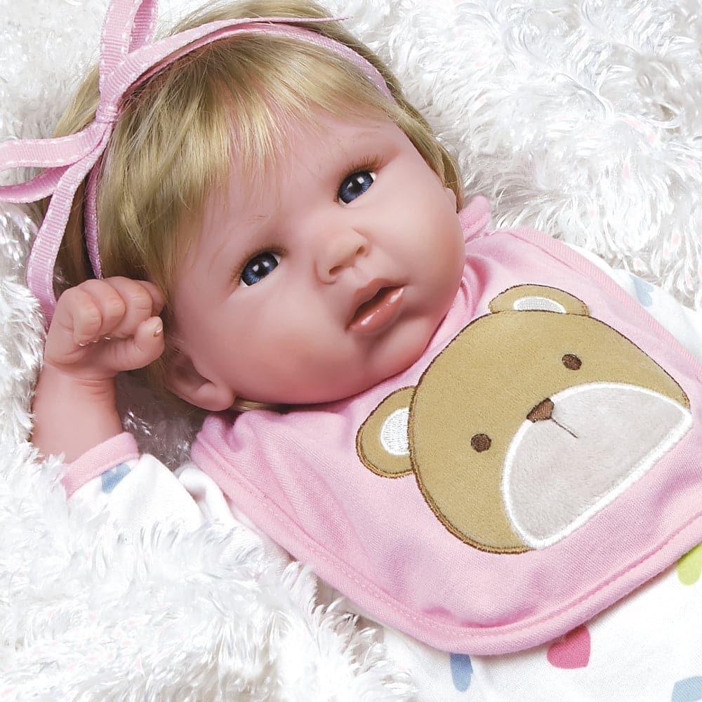 Lifelike & Realistic Baby Doll, Happy Teddy, for Kids Ages 3+