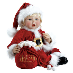 Realistic Santa Baby Doll, Ho-Ho-Ho, Great Christmas Gift and Christmas Decor