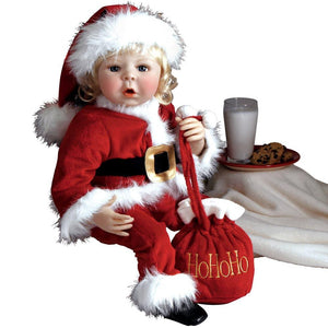 Realistic Santa Baby Doll, Ho-Ho-Ho, Great Christmas Gift and Christmas Decor