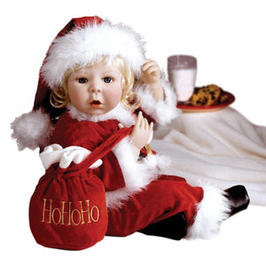 Realistic Santa Baby Doll, Ho-Ho-Ho, Great Christmas Gift and Christmas Decor