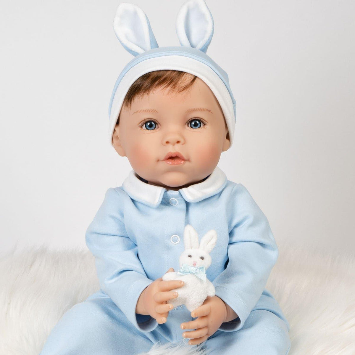 Paradise Galleries Realistic Easter Toddler Boy Doll Honey Bunny, 20"