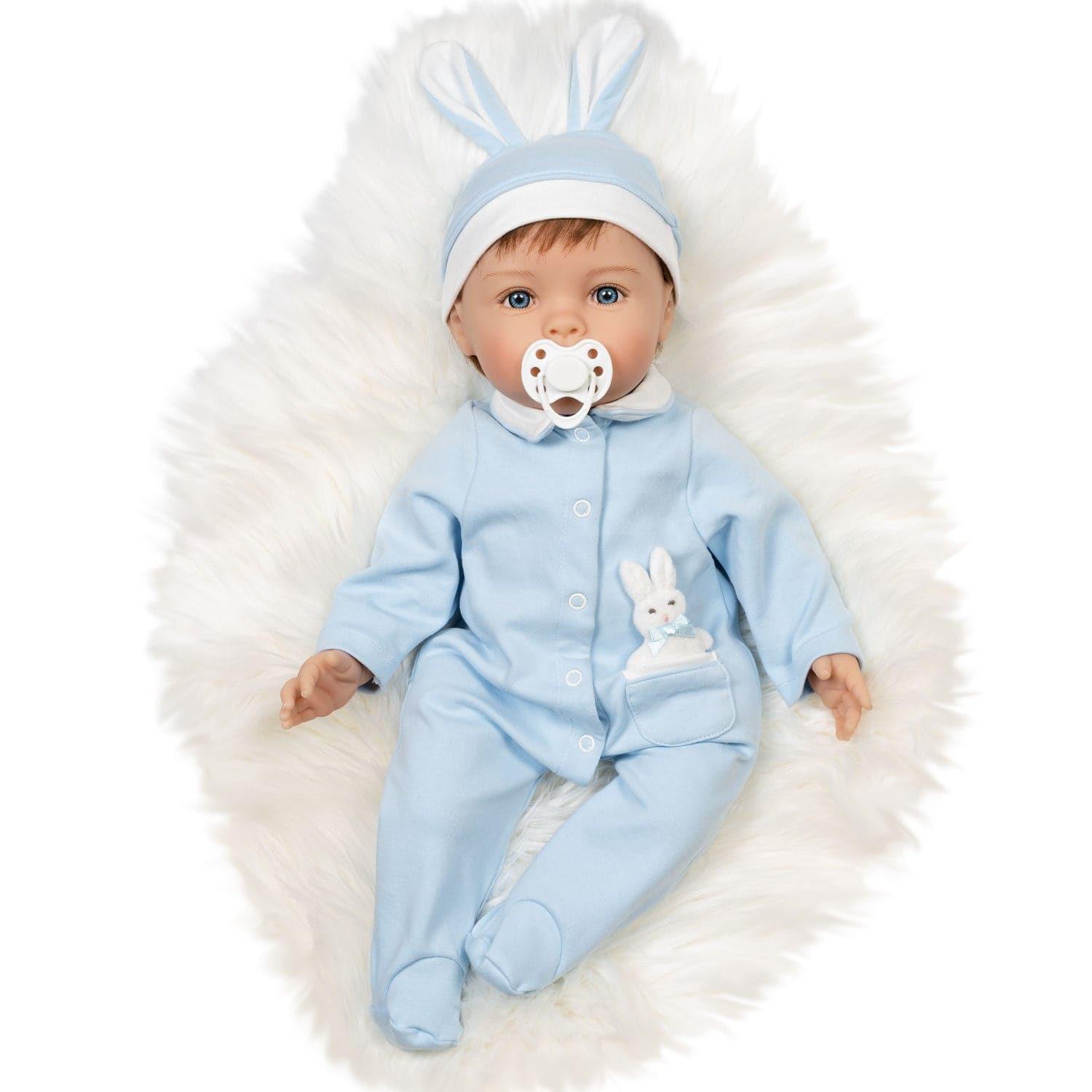 Paradise Galleries Realistic Easter Toddler Boy Doll Honey Bunny, 20"