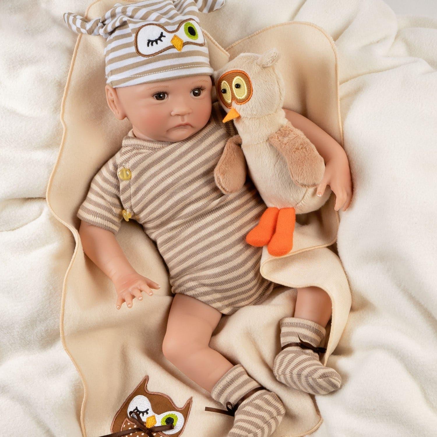 Paradise Galleries Real Life Baby Doll Hoot Hoot 15" Preemie Doll