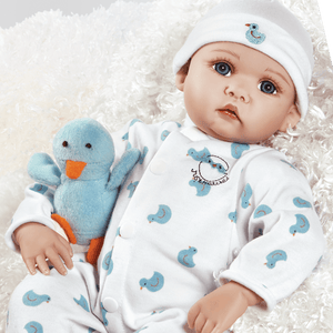 Newborn Baby Doll, Just Hatched, 18 inch Weighted Baby in Vinyl