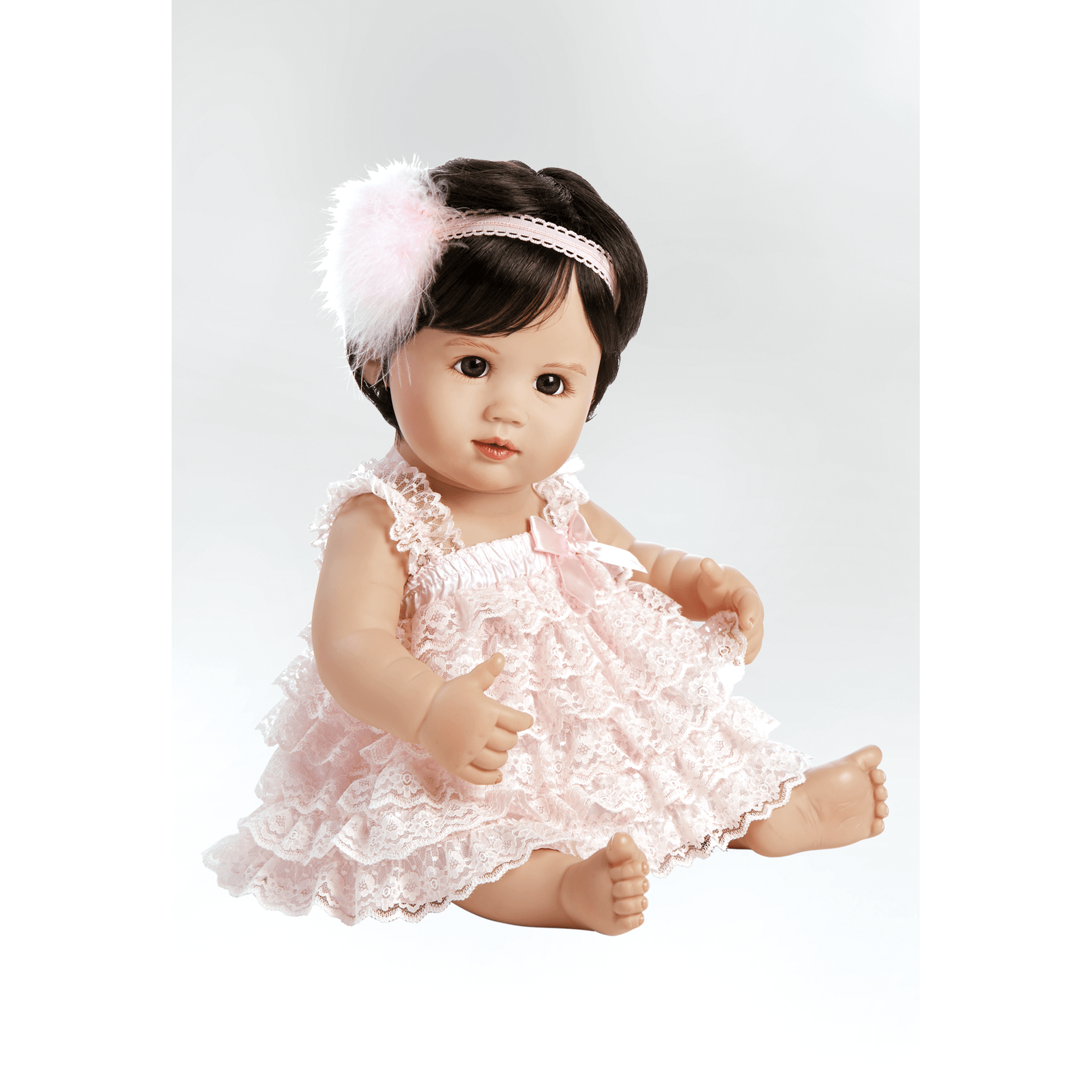 Collectible Doll, Real Looking Baby Doll, Ke'Alohi, 19-inch Doll in Full Vinyl