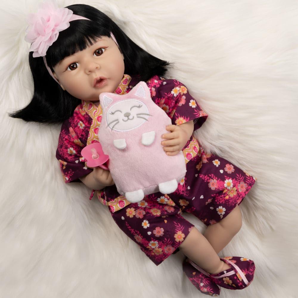 Japanese Reborn Toddler Doll - Kiko & Suki, 21 inch Paradise Galleries