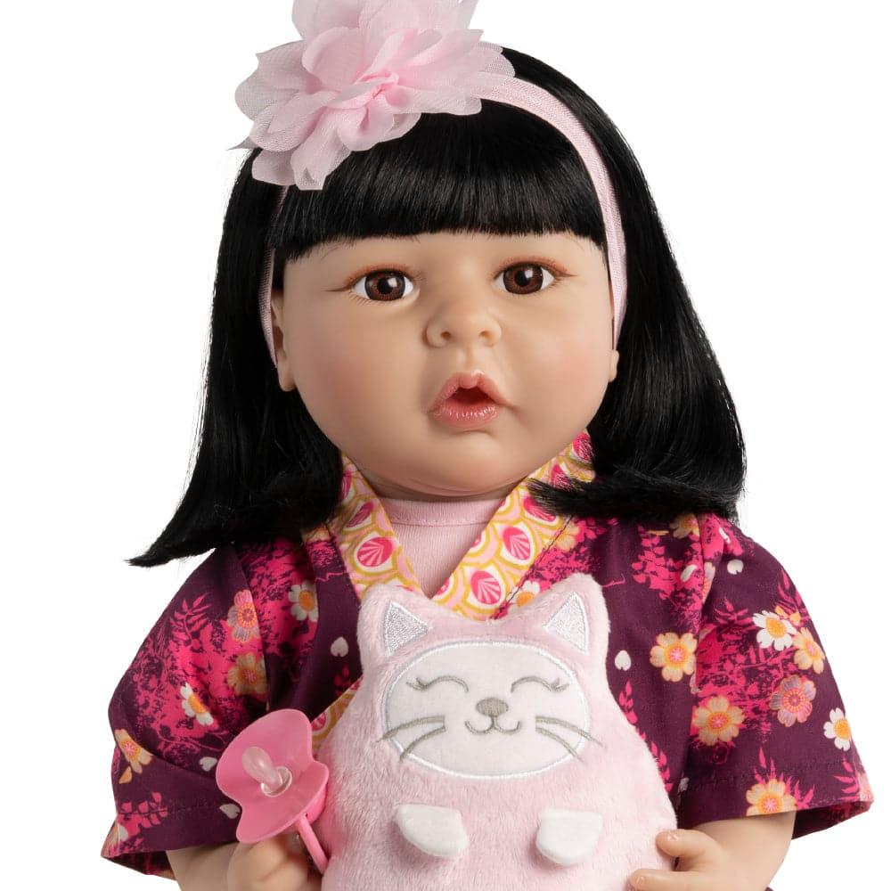 Japanese Reborn Toddler Doll - Kiko & Suki, 21 inch Paradise Galleries