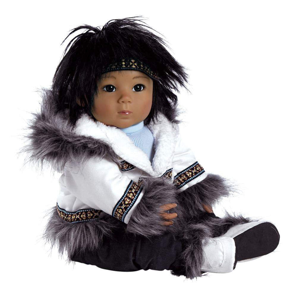 Realistic Eskimo Doll, Alaskan Baby Doll, Kodi, 20 inch GentleTouch Vinyl with Weighted Body