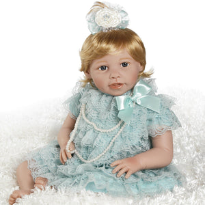 Realistic Toddler Doll, Lacey, 20 inch GentleTouch Vinyl with Weighted Body