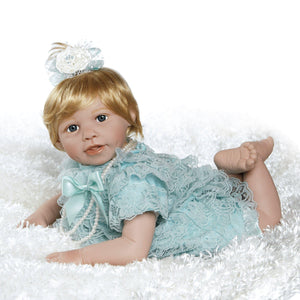 Realistic Toddler Doll, Lacey, 20 inch GentleTouch Vinyl with Weighted Body