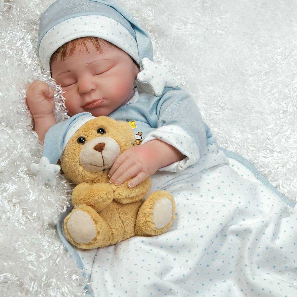 Realistic Infant Boy Doll, Lil Man In The Moon, Soft Vinyl, 21 inch Paradise Galleries Reborn