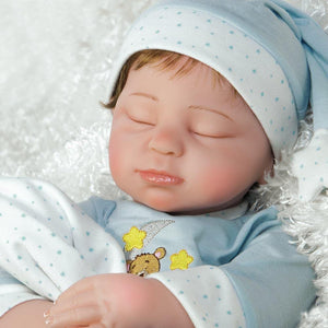 Realistic Infant Boy Doll, Lil Man In The Moon, Soft Vinyl, 21 inch Paradise Galleries Reborn