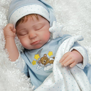 Realistic Infant Boy Doll, Lil Man In The Moon, Soft Vinyl, 21 inch Paradise Galleries Reborn