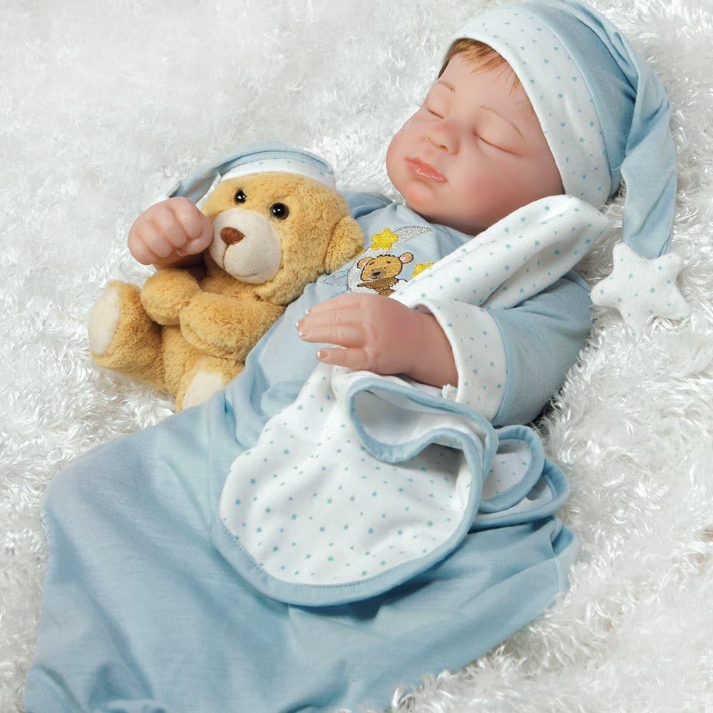 Realistic Infant Boy Doll, Lil Man In The Moon, Soft Vinyl, 21 inch Paradise Galleries Reborn