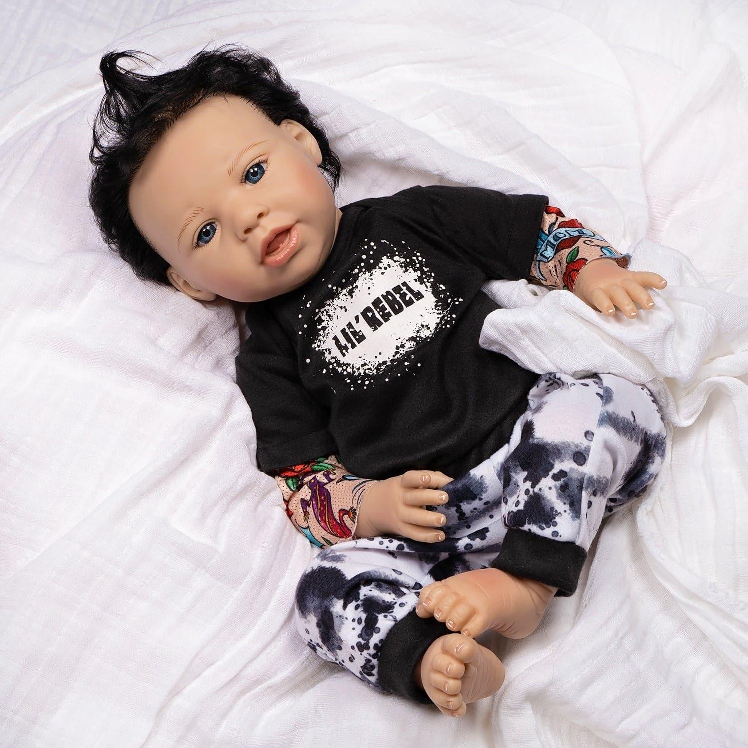 Paradise Galleries Reborn Toddler Boy Doll Lil Rebel 21 inches