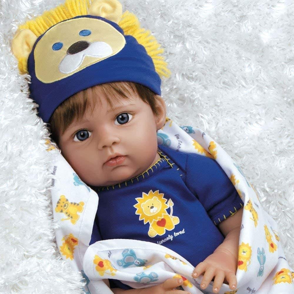 Paradise Galleries Lifelike Baby Doll Boy Lions Tigers Bears