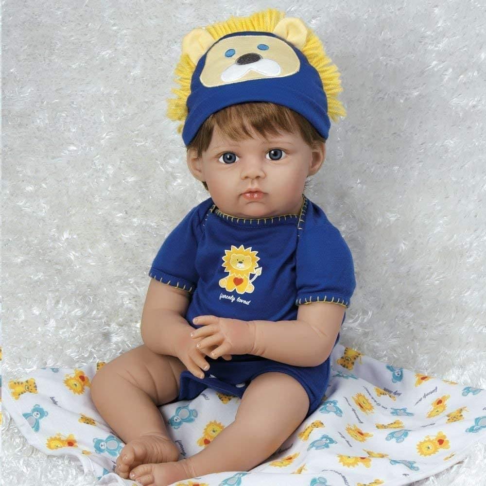 Paradise Galleries Lifelike Baby Doll Boy - Lions, Tigers & Bears