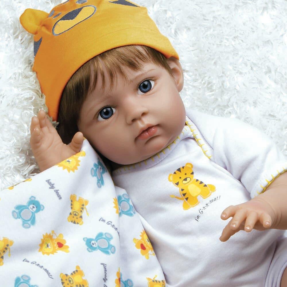 Paradise Galleries Lifelike Baby Doll Boy - Lions, Tigers & Bears