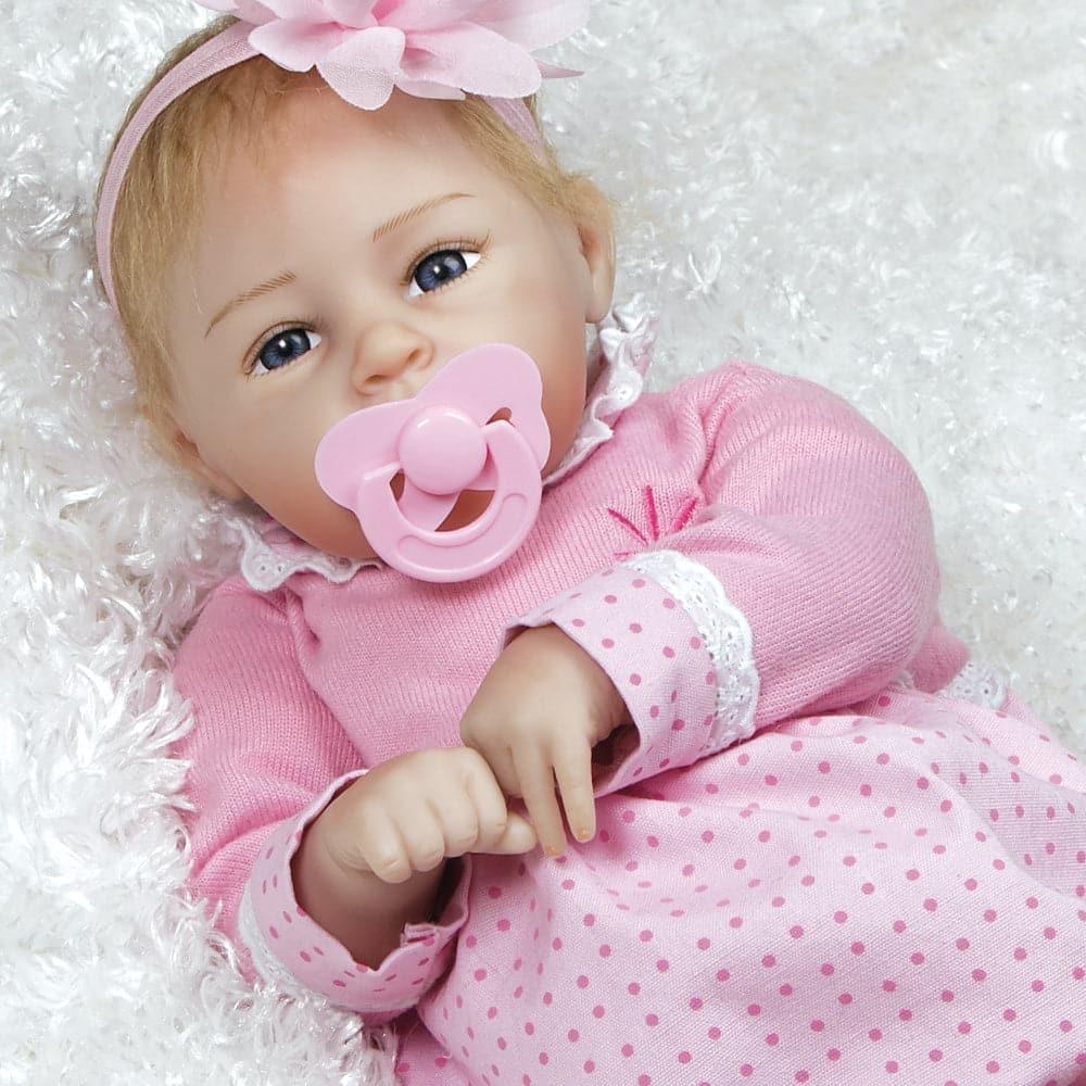 Real Life Baby Doll in Silicone-like FlexTouch Vinyl, Little Lara, 20 inch Paradise Galleries Reborn