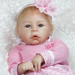 Real Life Baby Doll in Silicone-like FlexTouch Vinyl, Little Lara, 20 inch Paradise Galleries Reborn