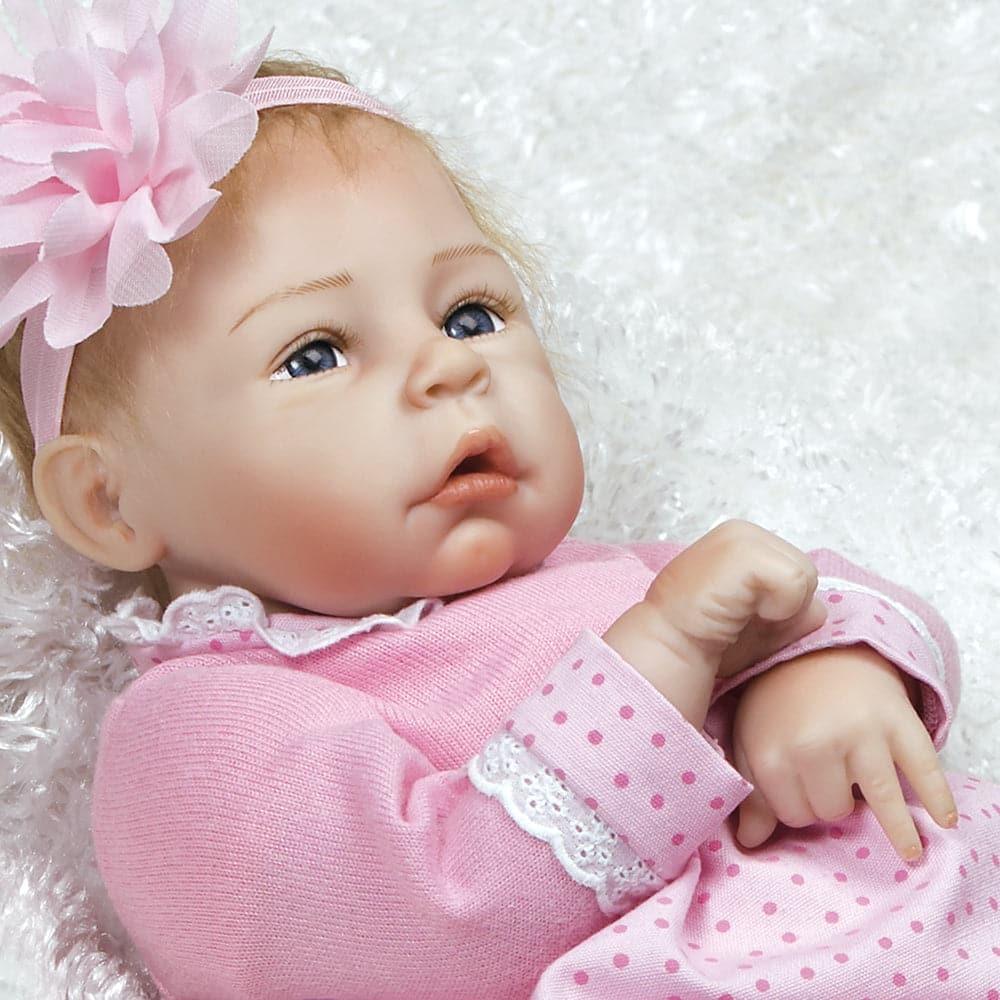 Real Life Baby Doll in Silicone-like FlexTouch Vinyl, Little Lara, 20 inch Paradise Galleries Reborn