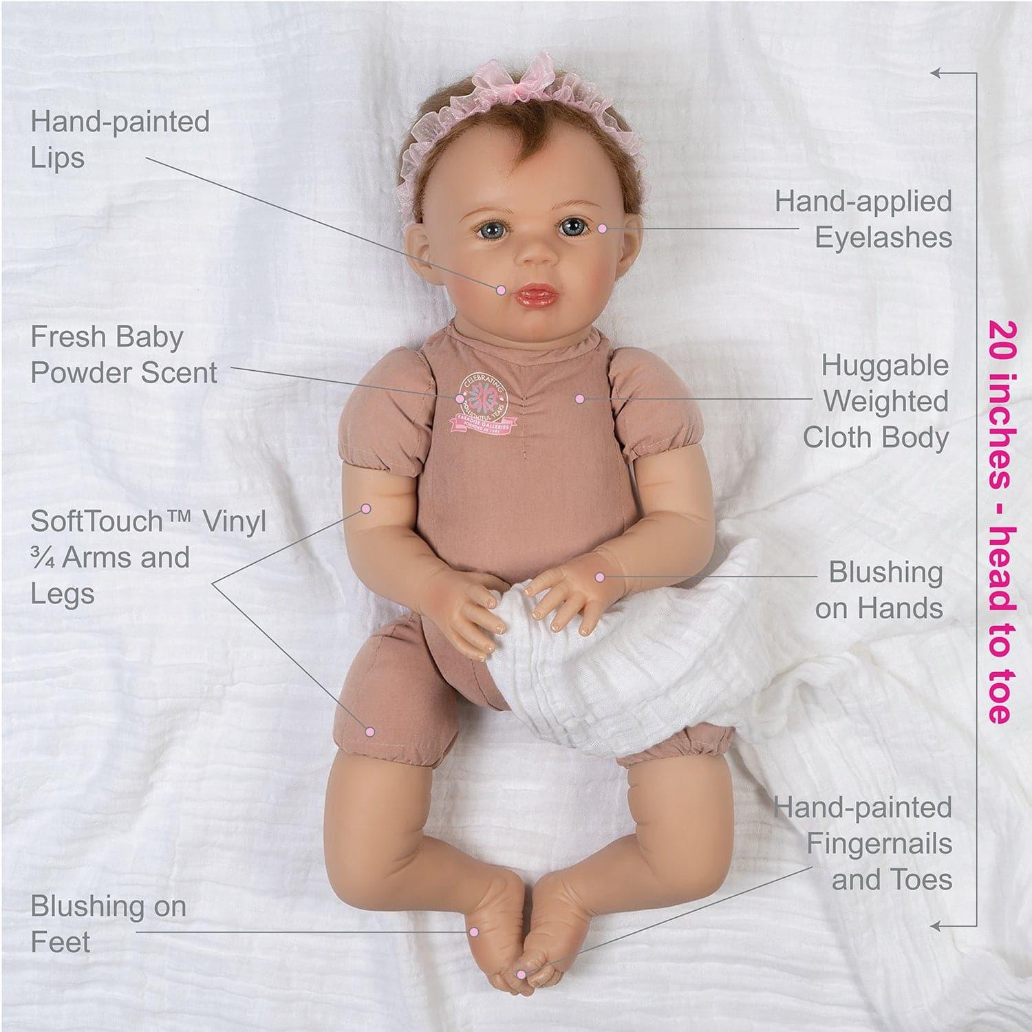 Paradise Galleries 30th Anniversary Toddler Doll, Little Love 21 inch 