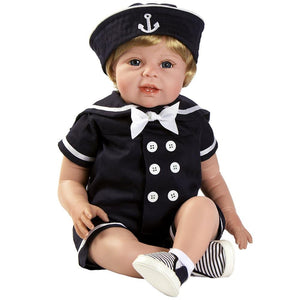 Realistic Boy Baby Doll Toddler - Little Skipper, 21 inch GentleTouch Vinyl