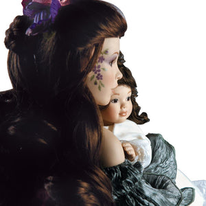 Porcelain Doll, 19 inch Mother Earth Doll, a Vision of Mother Nature