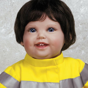 Realistic Toddler Boy Doll My Hero & Blaze, Soft Vinyl, 18 inch Weighted Toddler Doll, Paradise Galleries Reborn