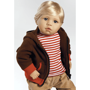 Realistic Child Doll, My Little Monkey, 19 inch, Blonde Hair/Blue Eyes