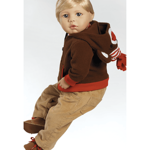 Realistic Child Doll, My Little Monkey, 19 inch, Blonde Hair/Blue Eyes