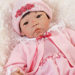 Real Born Asian Baby Doll Girl Nischi, Chinese Baby Doll, 21 inch Paradise Galleries Reborn