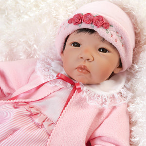 Real Born Asian Baby Doll Girl Nischi, Chinese Baby Doll, 21 inch Paradise Galleries Reborn